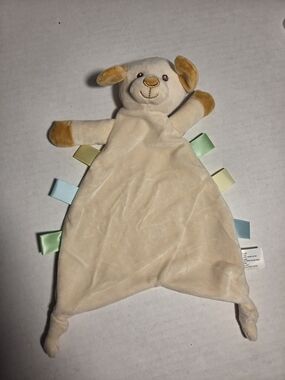 Moon & Stars Puppy Dog Knotted Baby Lovey Security Blanket Taggies